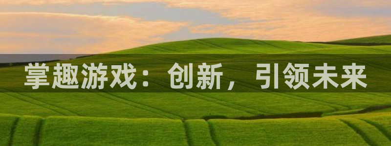 亿万28官网注册方法是什么软件：掌趣游戏：创新，引领未来